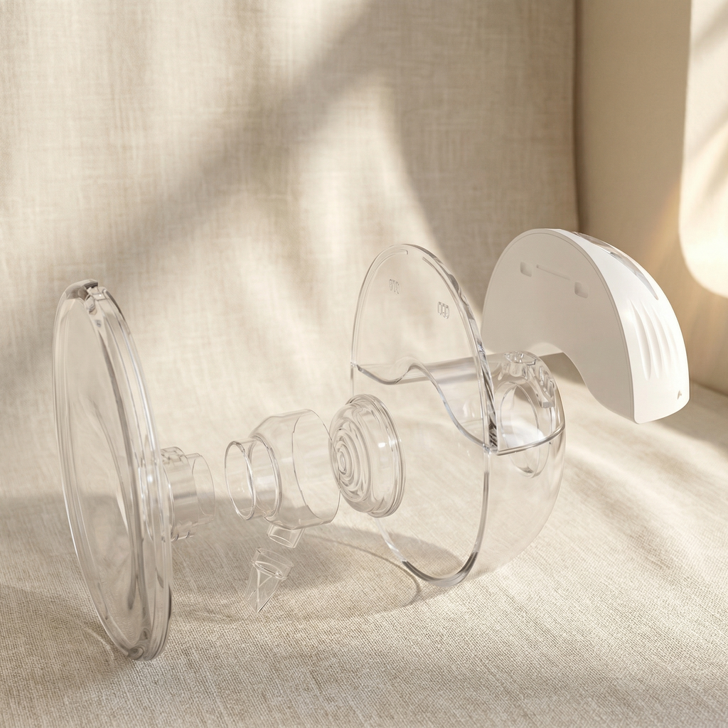 210ml Hands-Free Portable Breast Pump — Discreet & Rechargeable | Momizy Switzerland