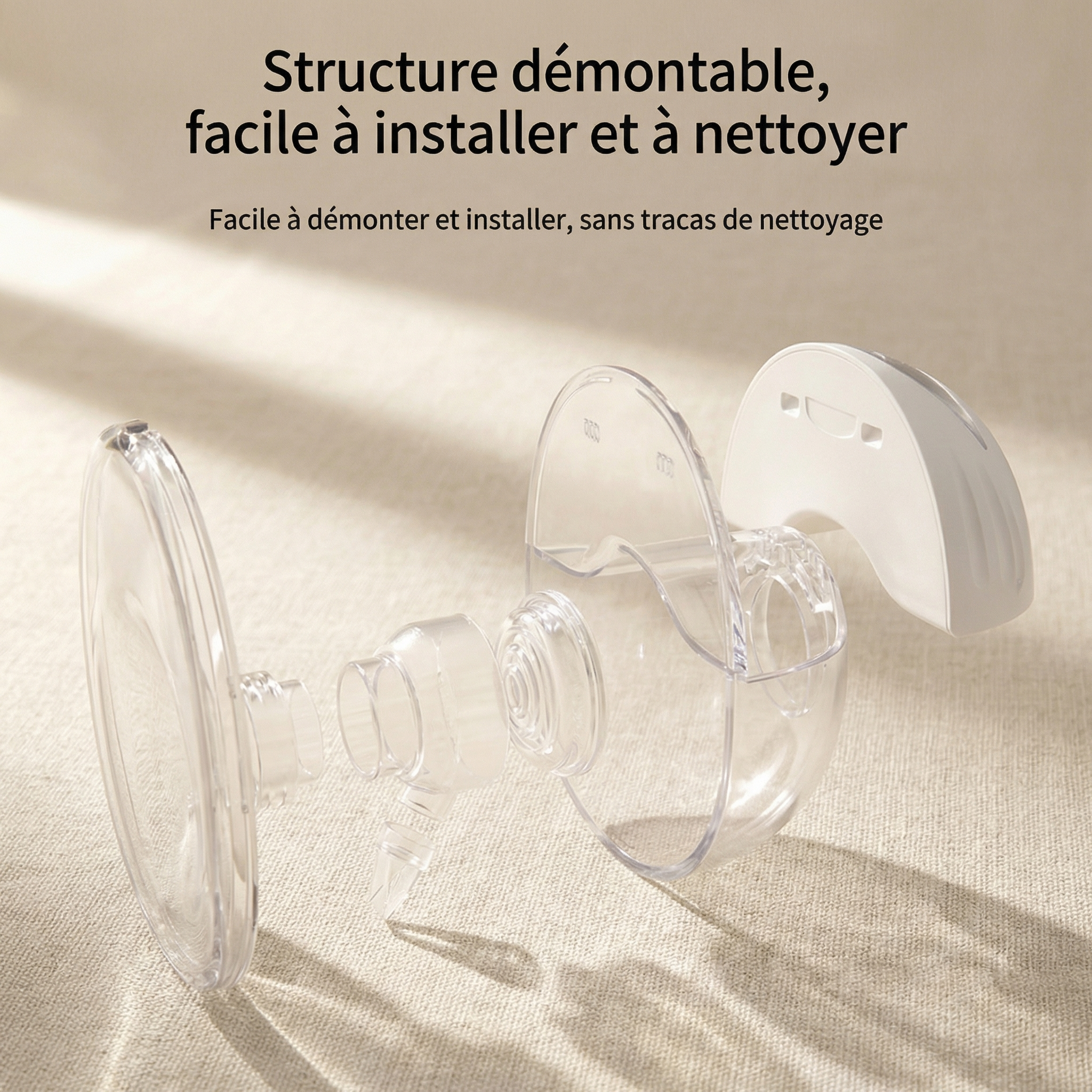 210ml Hands-Free Portable Breast Pump — Discreet & Rechargeable | Momizy Switzerland