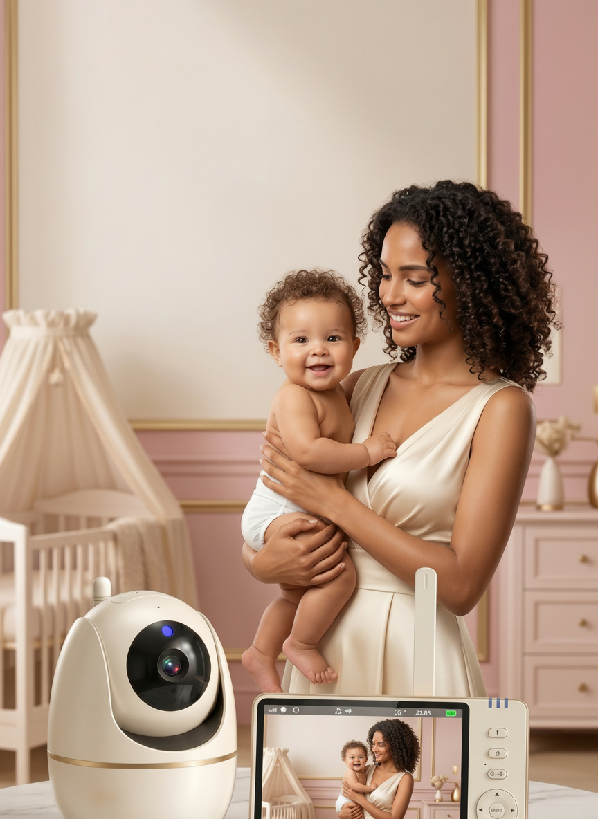 5" HD Video Baby Monitor — No Wi-Fi, Night Vision & Two-Way Audio | Momizy Switzerland