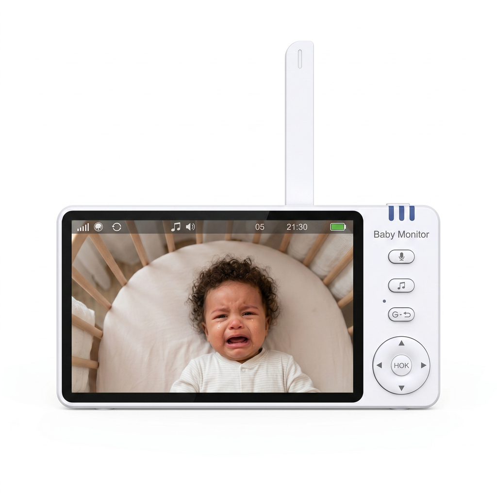 5" HD Video Baby Monitor — No Wi-Fi, Night Vision & Two-Way Audio | Momizy Switzerland